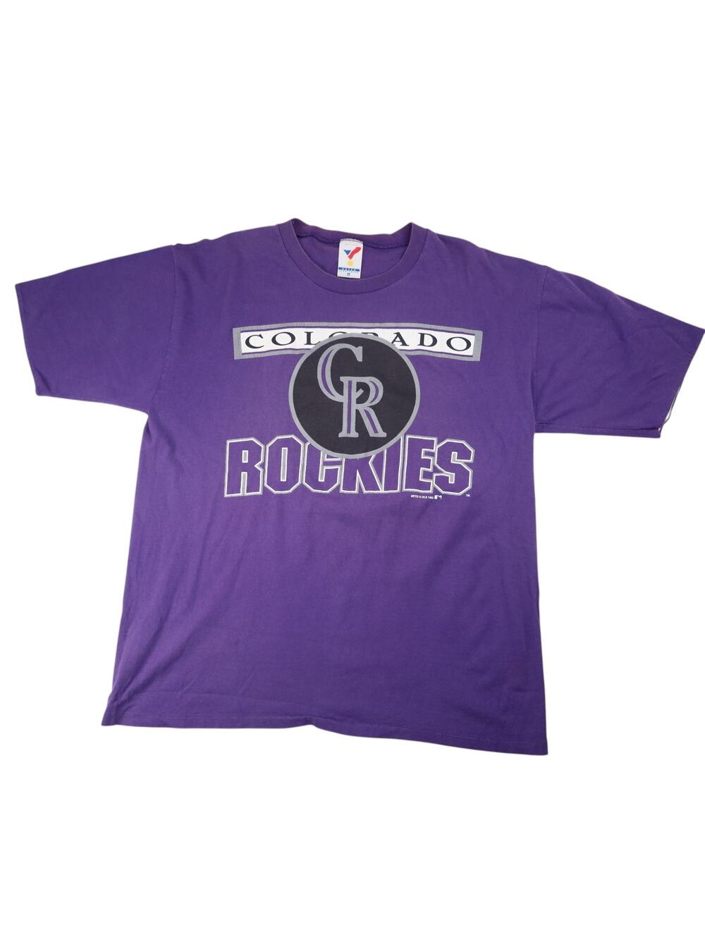 Vintage Artex Colorado Rockies Baseball Graphic T Shirt.